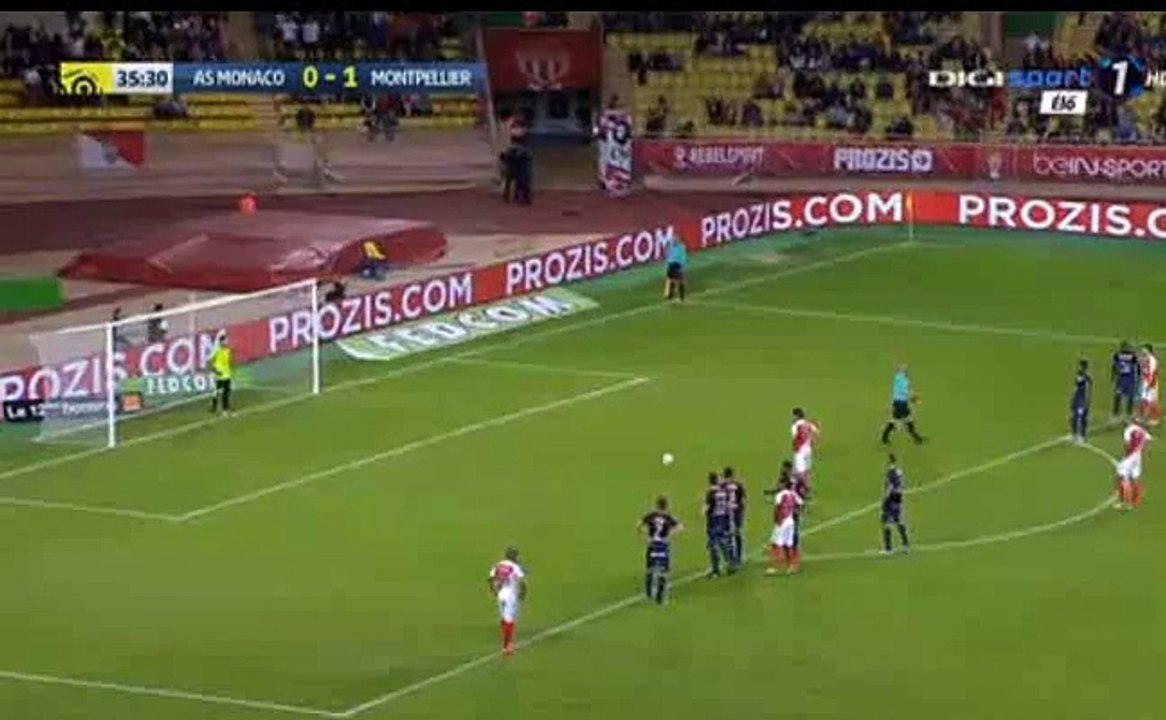 Falcao Penalty Goal HD - AS Monaco 1-1 Montpellier 21.10.2016