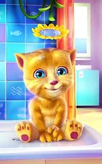 Talking Ginger Singing ABC song in the shower | Alphabet song