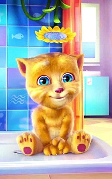 Talking Ginger Singing ABC song in the shower | Alphabet song