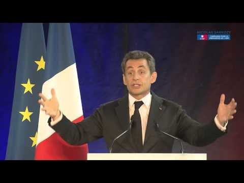 Nicolas Sarkozy en meeting à Aulnay-sous-Bois