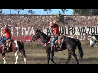 La tradición de las Escaramuzas viva en la Deportiva Arnulfo Vazquez Nieto