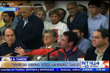Capriles: Si nos quieren meter presos, pues échenle b... aquí hay gente suficiente para defender la Constitución
