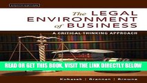 [EBOOK] DOWNLOAD The Legal Environment of Business: A Critical Thinking Approach (8th Edition) PDF