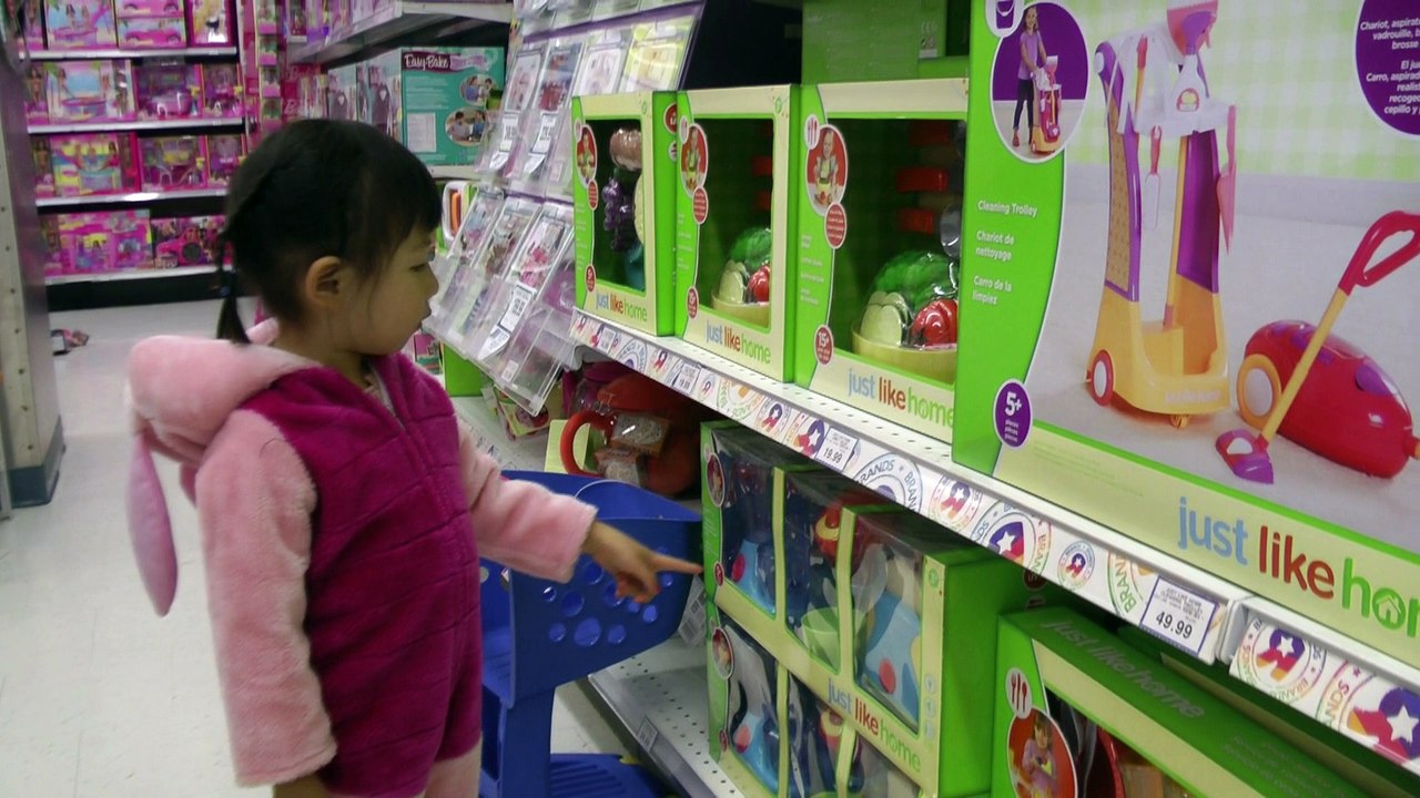 Girl At Toys "R" Us