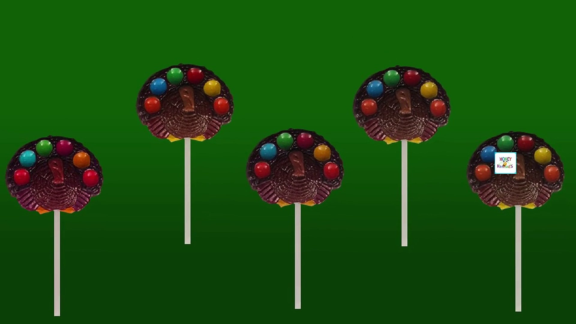 ⁣Turkey Chocolate Candy Lollipop Finger Family - Daddy Finger Songs