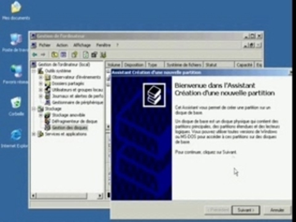 Partitionner Disque Dur Sous Windows XP - Vidéo Dailymotion