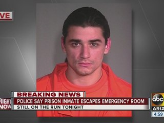 Prisoner on loose after escaping from hospital room in Scottsdale