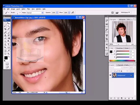 Belajar Adobe Photoshop Lengkap 02 Cara Memutihkan Gigi