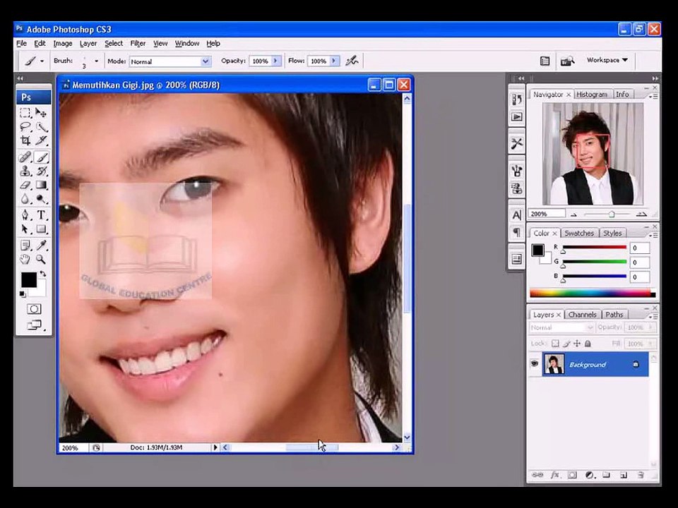 Belajar Adobe Photoshop Lengkap 02 Cara Memutihkan Gigi
