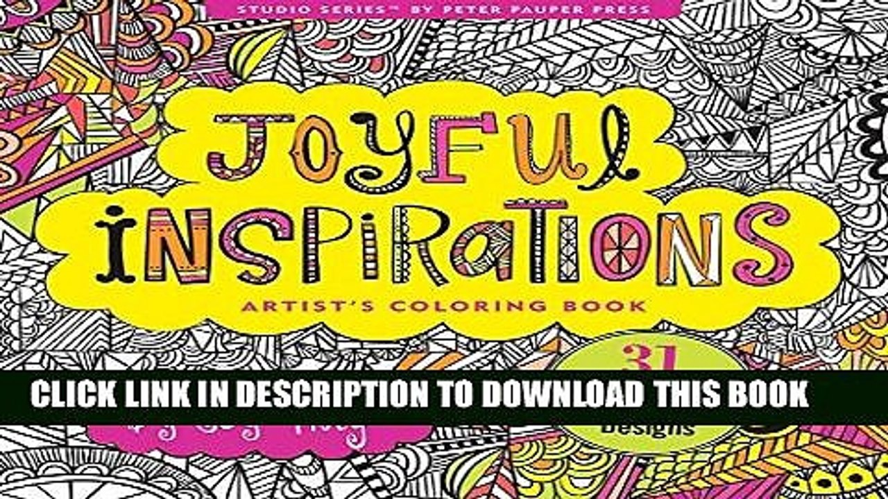 [PDF] Joyful Inspiration Adult Coloring Book (31 stress-relieving designs) (Artists  Coloring
