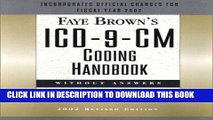 [Read PDF] Faye Brown s Icd-9-Cm-Coding Handbook Without Answers: 2002 Ebook Free