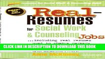 [DOWNLOAD] PDF BOOK Real-Resumes for Social Work   Counseling Jobs (Real-Resumes Series) New