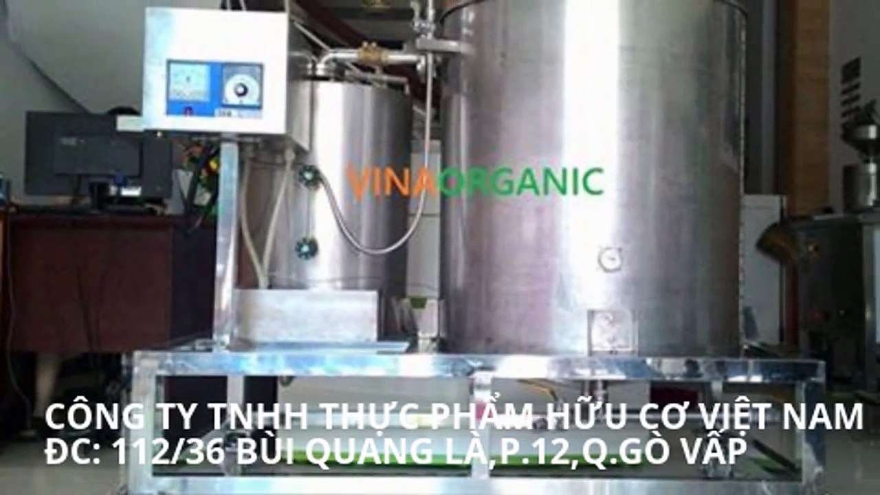 Máy nấu sữa bắp- Máy nấu sữa hạt sen- Máy nấu sữa đậu nành- Máy nấu sữa gạo lứt VinaOrganic.