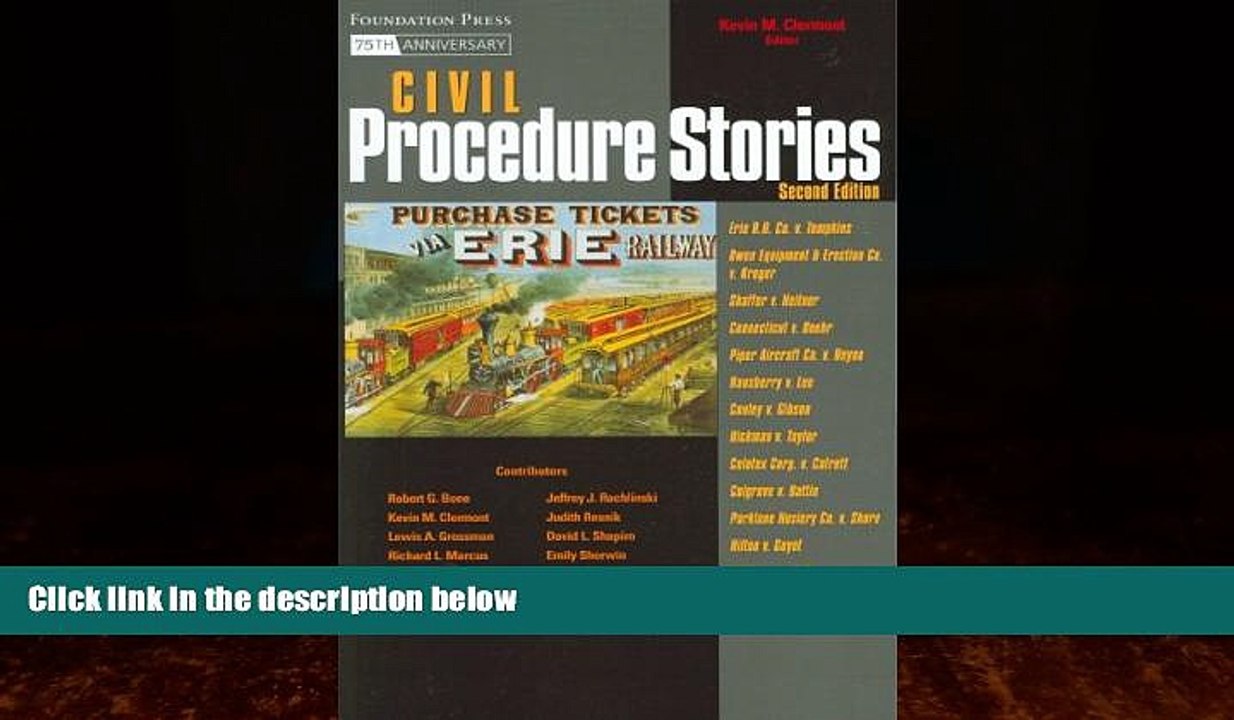 Big Deals  Civil Procedure Stories (Law Stories)  Full Ebooks Best Seller