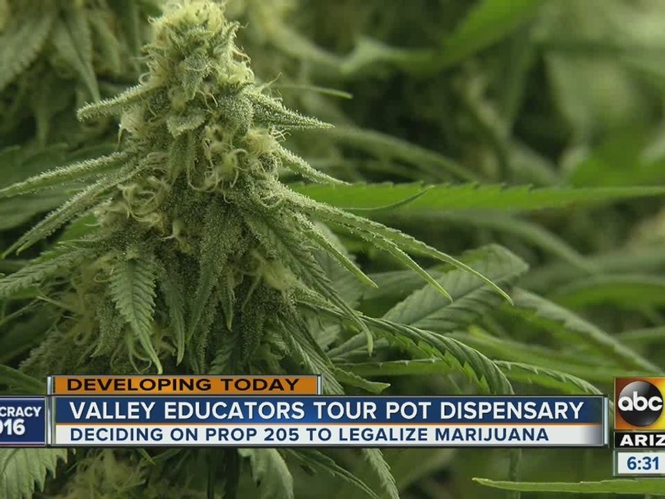Valley educators tour marijuana dispensary ahead of vote on recreational legalization