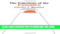 [PDF] The Functions of the Executive: 30th Anniversary Edition [Online Books]