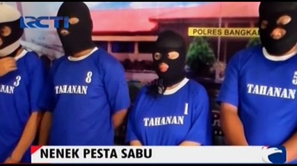 Nenek Pesta Narkoba Bersama Tiga Pria