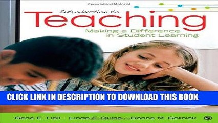 [PDF] Introduction to Teaching: Making a Difference in Student Learning [Online Books]