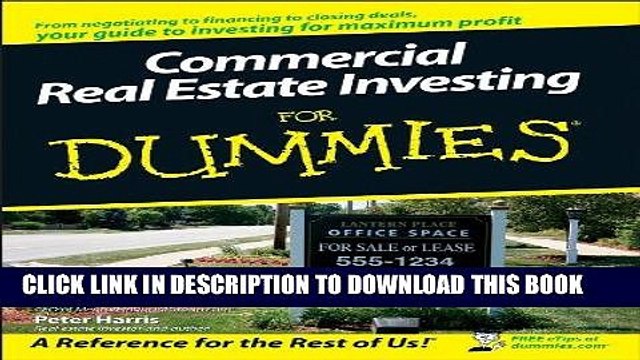 [PDF] Commercial Real Estate Investing For Dummies Full Online