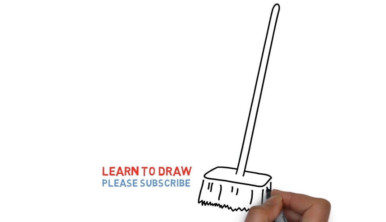 How to draw a broom step by step For Kids