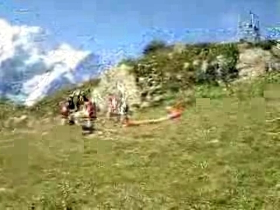 vol en parapente au dessus de chamonix