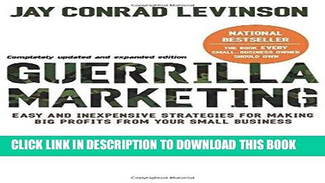 [DOWNLOAD]|[BOOK]} PDF Guerrilla Marketing, 4th edition: Easy and Inexpensive Strategies for
