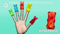 Finger Family Gummy Bear Cartoon Nursery Rhyme | Jelly Gummy Bear Finger Family Rhymes & Songs