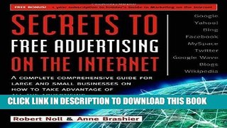 [Free Read] Secrets to Free Advertising on the Internet: A Complete Comprehensive Guide For Large