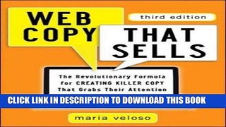 [Free Read] Web Copy That Sells: The Revolutionary Formula for Creating Killer Copy That Grabs