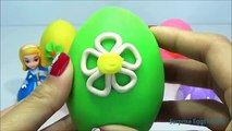 Play Doh SOFIA THE FIRST Surprise Eggs LALALOOPSY! Peppa Pig Español Disney Princess Toys
