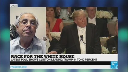 Poll shows Trump making gains on Clinton