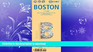 EBOOK ONLINE  Laminated Boston Map by Borch (English, Spanish, French, Italian and German