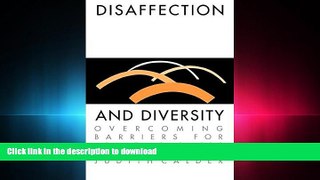 FAVORIT BOOK Disaffection And Diversity: Overcoming Barriers For Adult Learners (Education