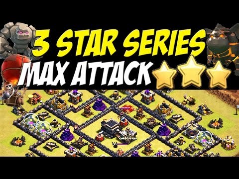 3 Star Series: THE MAX ATTACK TH 9 Attack Strategy | OP LALOON | Clash of Clans