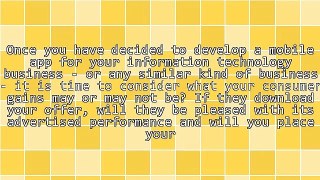 Information Technology And Mobile App Marketing