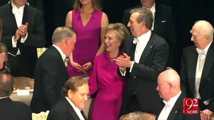 Hillary and Trump on a charity dinner 22-10-2016 - 92NewsHD