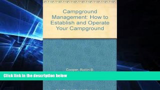 Popular Book Campground Management: How to Establish and Operate Your Campground