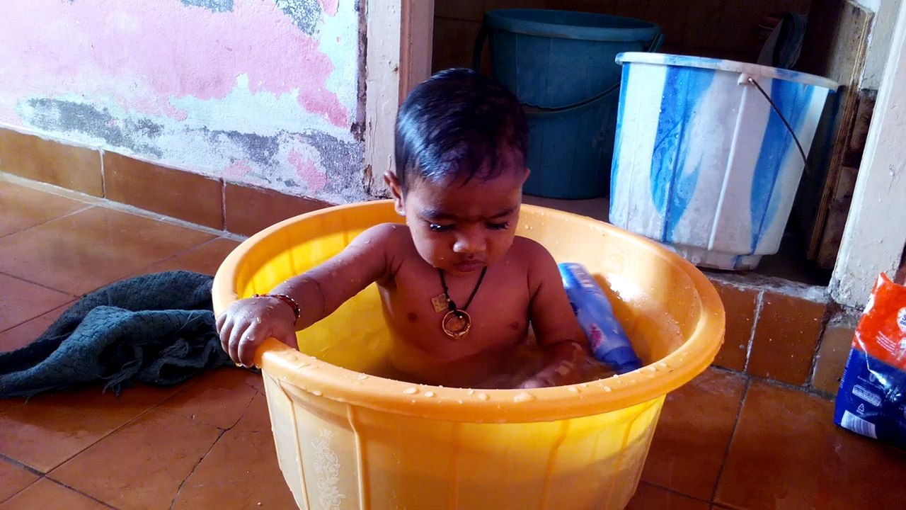 CUTE BABIES PLAYING AND BATHING
