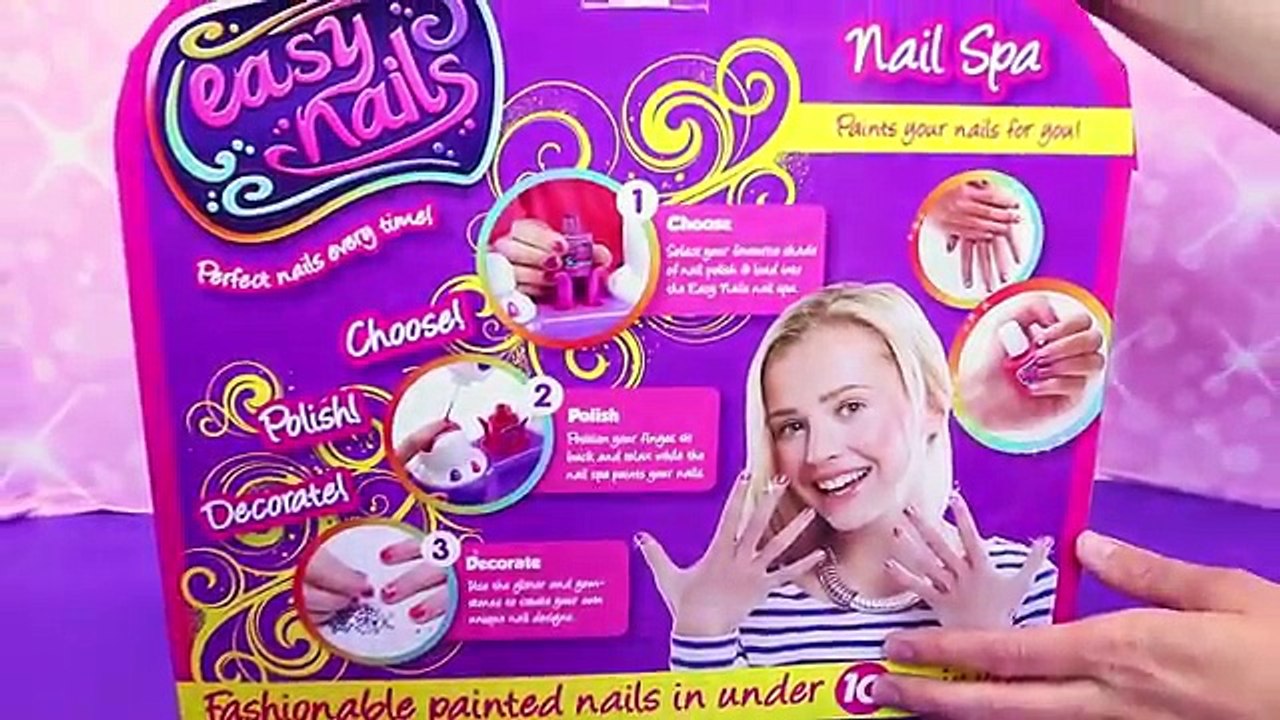 NAIL PAINTING MACHINE Easy Nails DIY Nail Spa Finger Nail Manicure Glitter Salon by DisneyCarToys