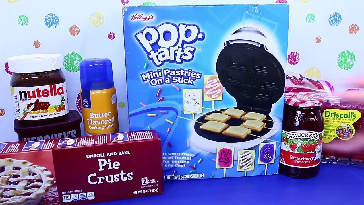 POP TARTS MAKER DIY Pop Tart Recipe Mini Dessert Pie Pastries Chocolate & Berry by DisneyCarToys