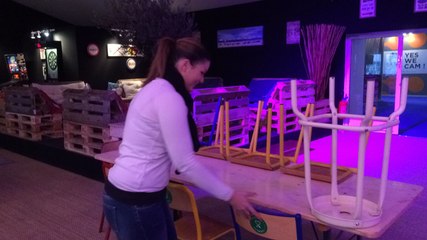 Le  village avant l'ouverture