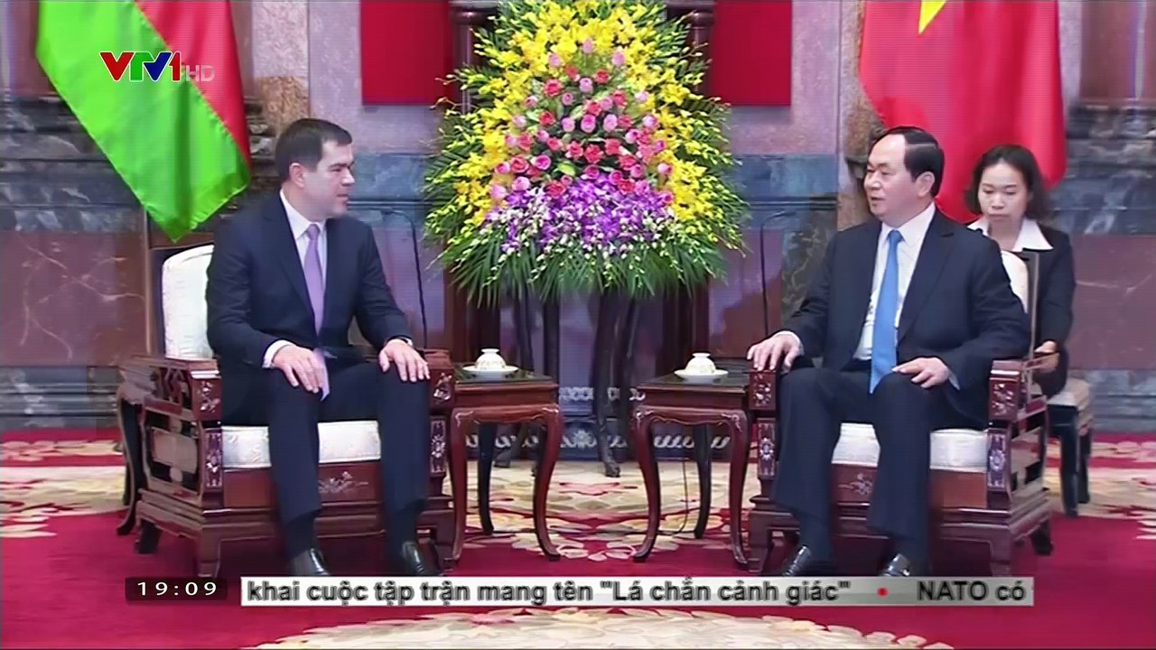 Chủ tịch nước Tràn Đại Quang tiếp Chủ tịch ủy ban an ninh Quốc gia Belarus