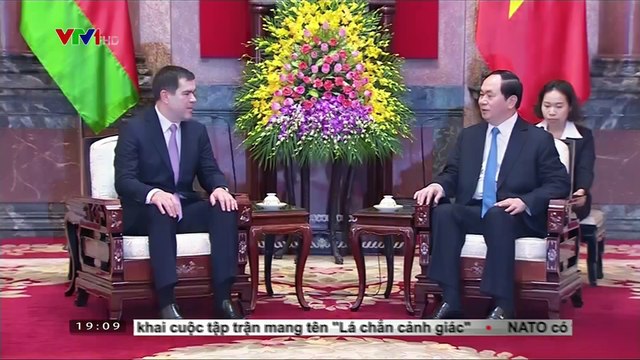 Chủ tịch nước Tràn Đại Quang tiếp Chủ tịch ủy ban an ninh Quốc gia Belarus