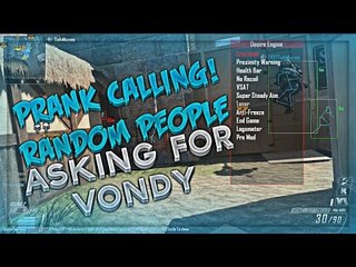 Prank Callling w/Slamqz Asking Random People For Vondy!