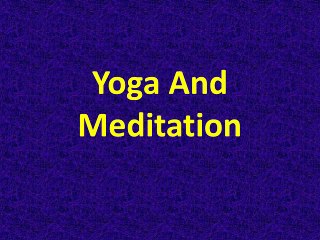 Meditation…Its Benefits