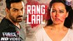 Rang Laal - Force 2 [2016] FT. John Abraham & Sonakshi Sinha [FULL HD] - (SULEMAN - RECORD)