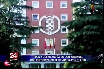 Piden a César Acuña no conformarse con prescripción de denuncia por plagio