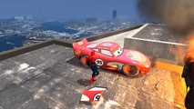 Spiderman danse et conduit Flash McQueen Disney cars 2 | Dessin animé pour enfant