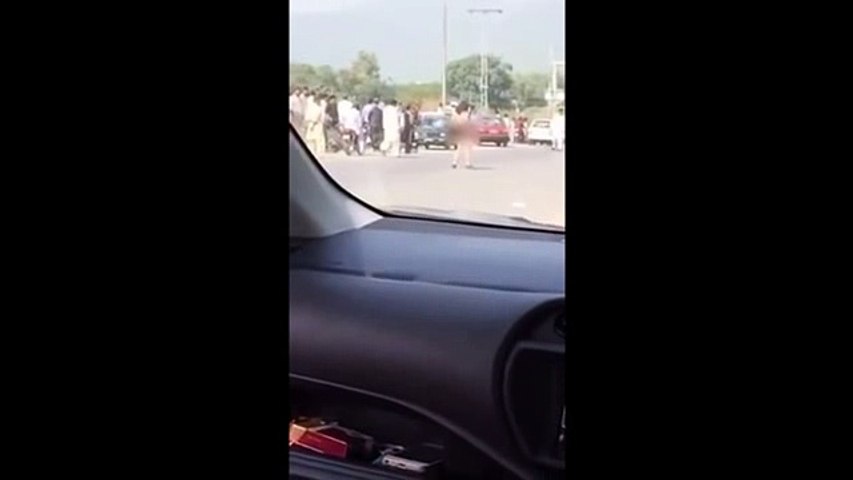 A Woman Doing Protest In Islamabad Without Clothes