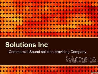 SOLUTIONS MIX SOUND SYSTEMS@Audac